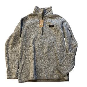 New Patagonia Womens Better Sweater 1/4 Zip Size XL Fleece  Birch White Bnwt